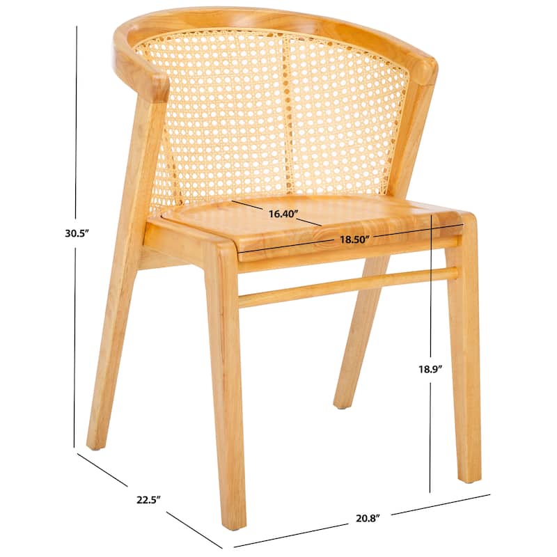SAFAVIEH Home Edan 19-inch Dining Chair - 21Wx23Dx31H - Natural/Natural
