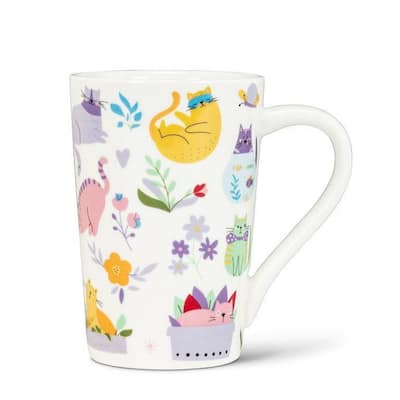 Cats & Flowers Mug