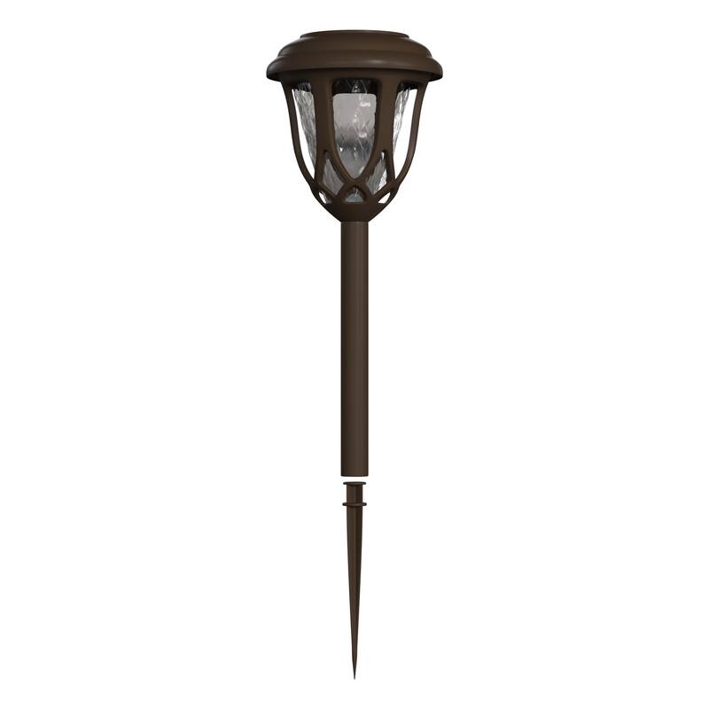 All - Weather Tulip Design Solar Powered LED Garden & Pathway Lights - Set of 8