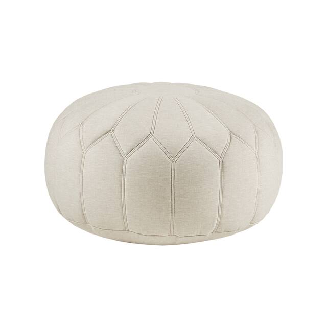 Madison Park Taylor Round Pouf Ottoman