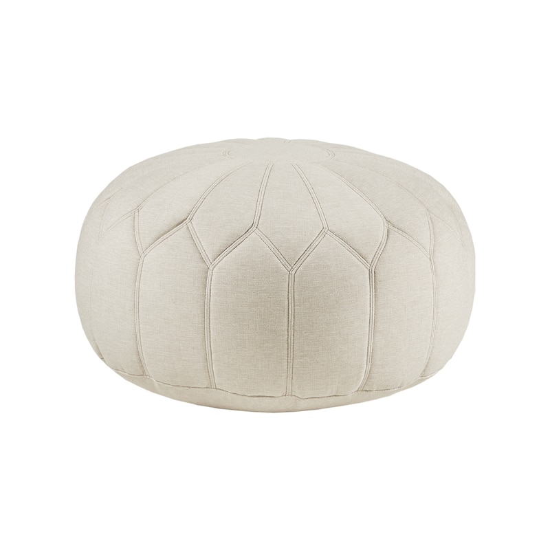 Madison Park Taylor Round Pouf Ottoman