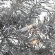 preview thumbnail 4 of 5, 36" Pre-Lit Silver Tinsel Artificial Christmas Wreath, Clear Lights