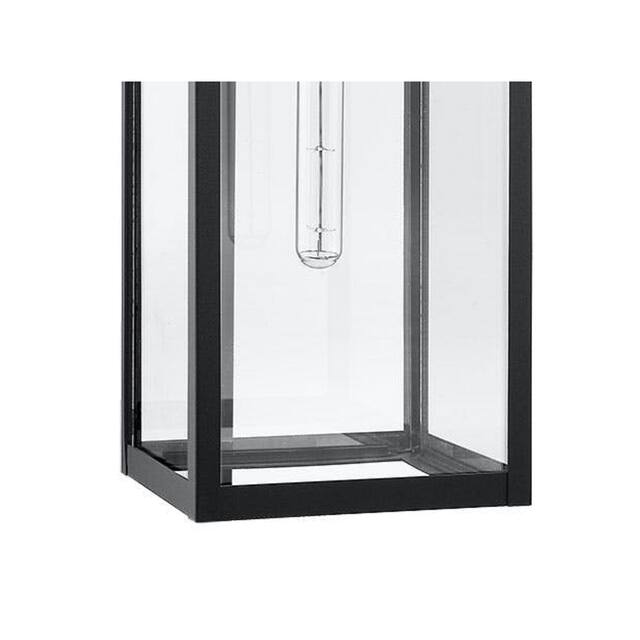Modern Clear Glass Outdoor Wall Light 22.5"H x 8" W