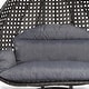 preview thumbnail 23 of 69, LeisureMod Chair Cover for 2-Person Hanging Egg Swing - Or Full Outdoor Wicker Patio Swing Lounger Chair with Stand & Cushions