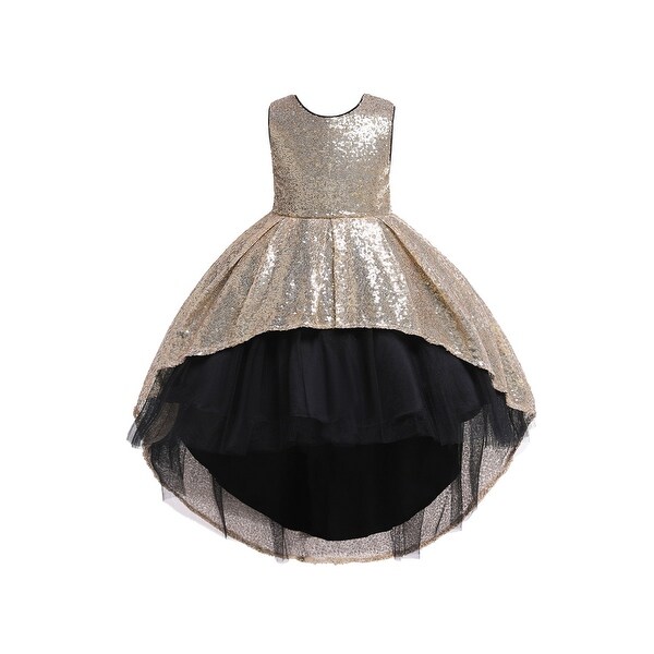 gold sequin dress for little girl