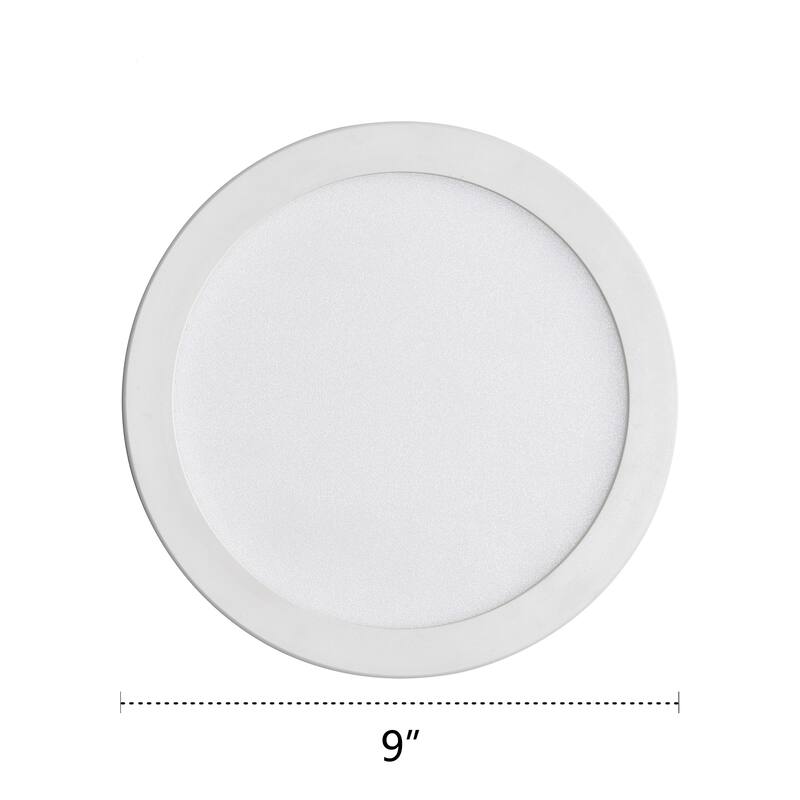White Round Flat 3000K 4000K 5000K Integrated LED Flush Mount Ceiling Light Disk Light for Hallway Living Room