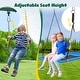 preview thumbnail 9 of 16, Hapfan 7.3ft Tall 600lb Heavy Duty Swing Set with 1 Platform Swing, 2 Belt Swings,A Frame Metal Swing Set