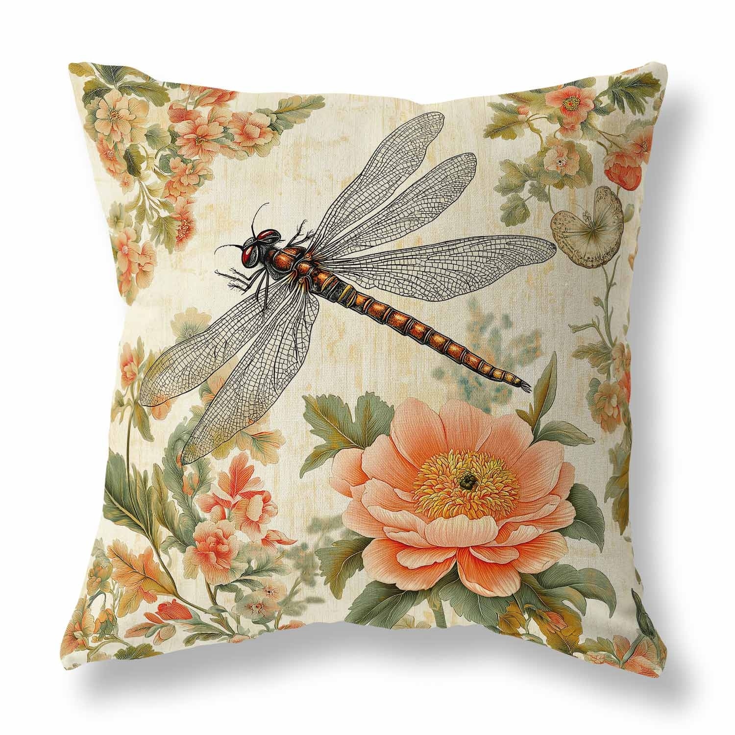Elegant Dragonfly Indoor/Outdoor Pillow 16x16