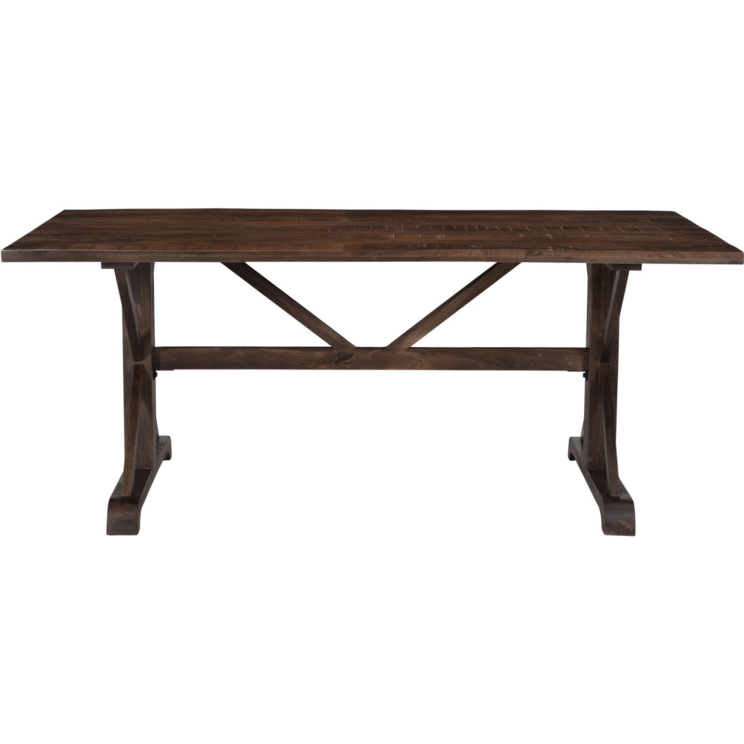 Hanover Annecy Rectangular Mango Wood Dining Table with Trestle