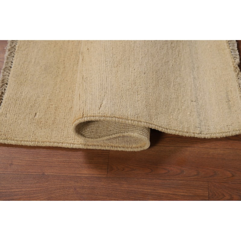 Gabbeh Oriental Foyer Rug Hand-Knotted Wool Carpet - 2'3"x 3'0"