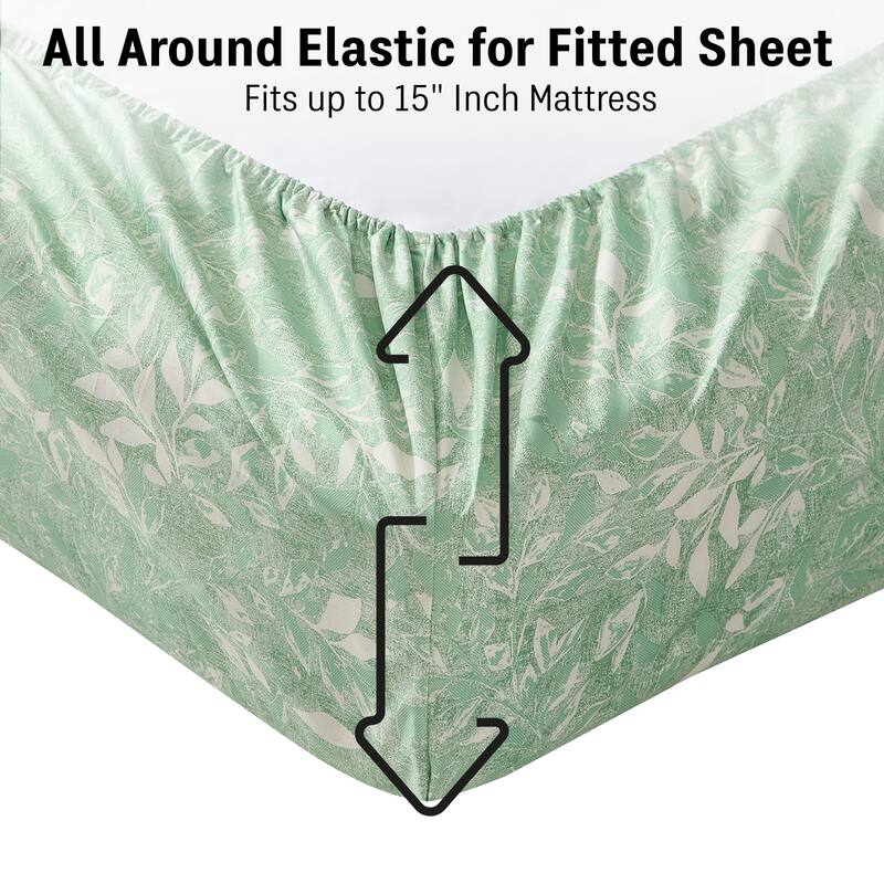 HLC.ME Floral Printed Ultra Soft Bed Sheets Set