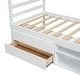 preview thumbnail 42 of 64, Wood Platform Bed Solid Color Bed Frame with Removable Storage Shelves and 2 Drawers, Storage Underneath, Wood Slat Support