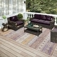 preview thumbnail 33 of 48, Addison Indoor/ Outdoor Yuma Southwest Boho Washable Rug 10' x 14' - Purple