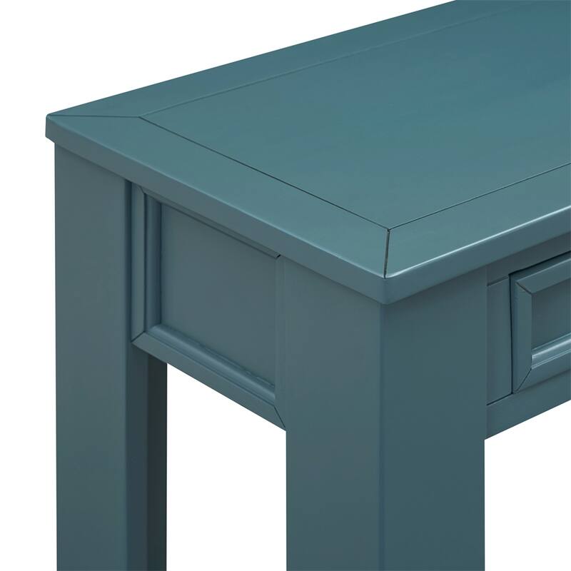 Console Table with Storage Drawers and Bottom Shelf for Entryway