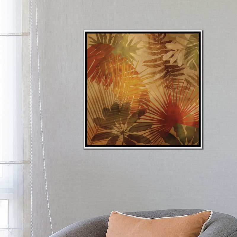 iCanvas "Sunlit Palms II" by John Seba Framed Canvas Print