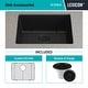 preview thumbnail 8 of 8, Lexicon Undermount Quartz 23 Inch Single Bowl Kitchen Sink Kit
