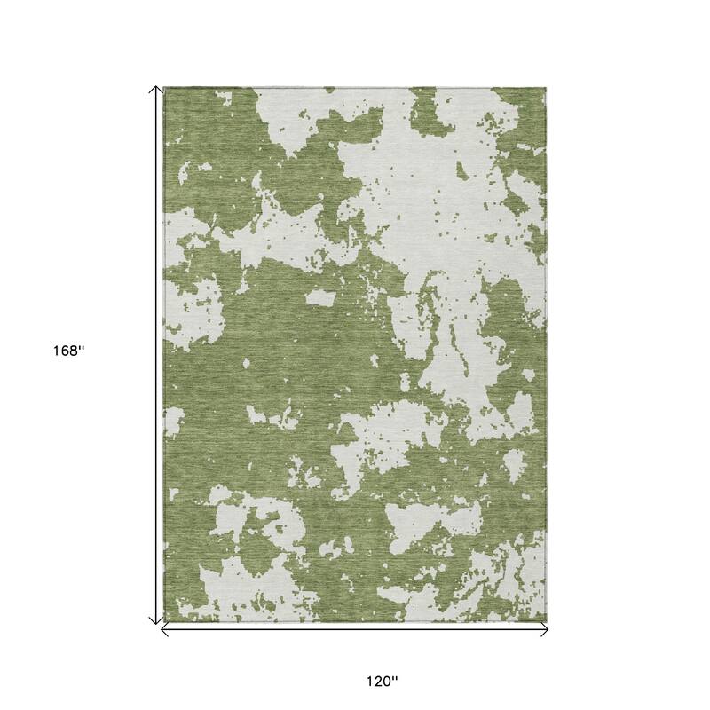 HomeRoots Abstract Transitional Rectangle Outdoor Rug