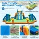 preview thumbnail 7 of 11, Costway Inflatable Water Slide with 2 Long Slides Pool Climbing Walls - Multicolor