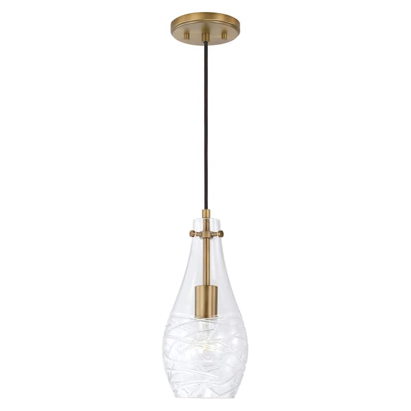 1-light Pendant - Aged Brass