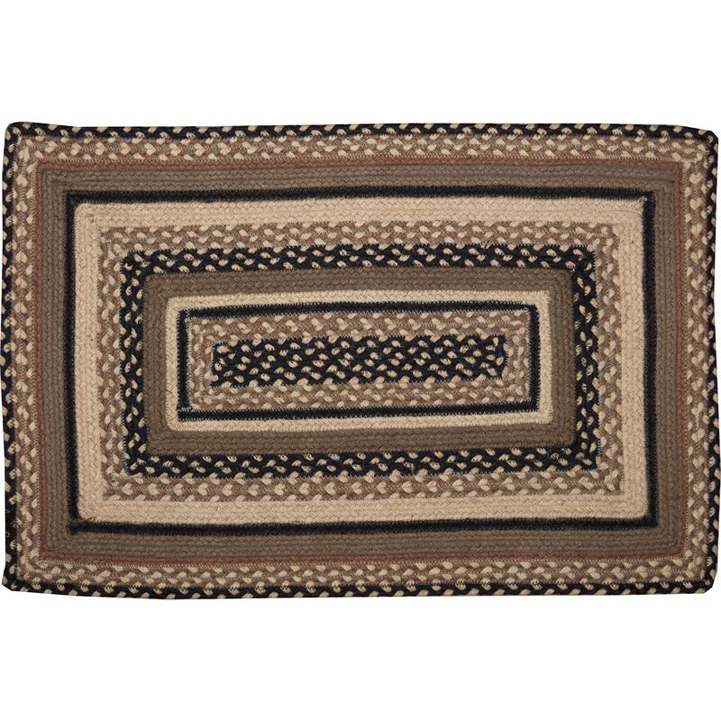 Sawyer Mill Charcoal Jute Rug Rect w/ Pad 20x30