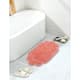 Home Weavers Allure Collection Absorbent Cotton, Machine Washable and Dry Bath Rugs - 17"x24" - Coral