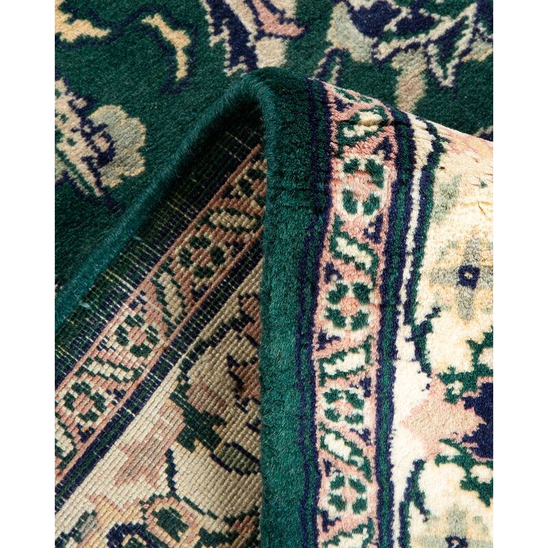 Traditional Oriental Green Runner