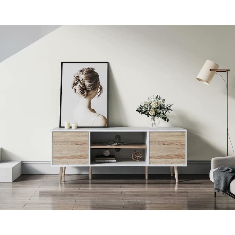 Mid Century Modern TV Stand for 32"-60" TVs - 42 inches