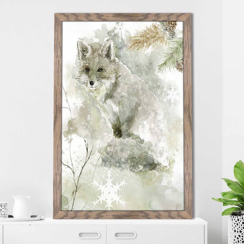 "Winter Lodge Fox" by Carol Robinson Print on Acrylic