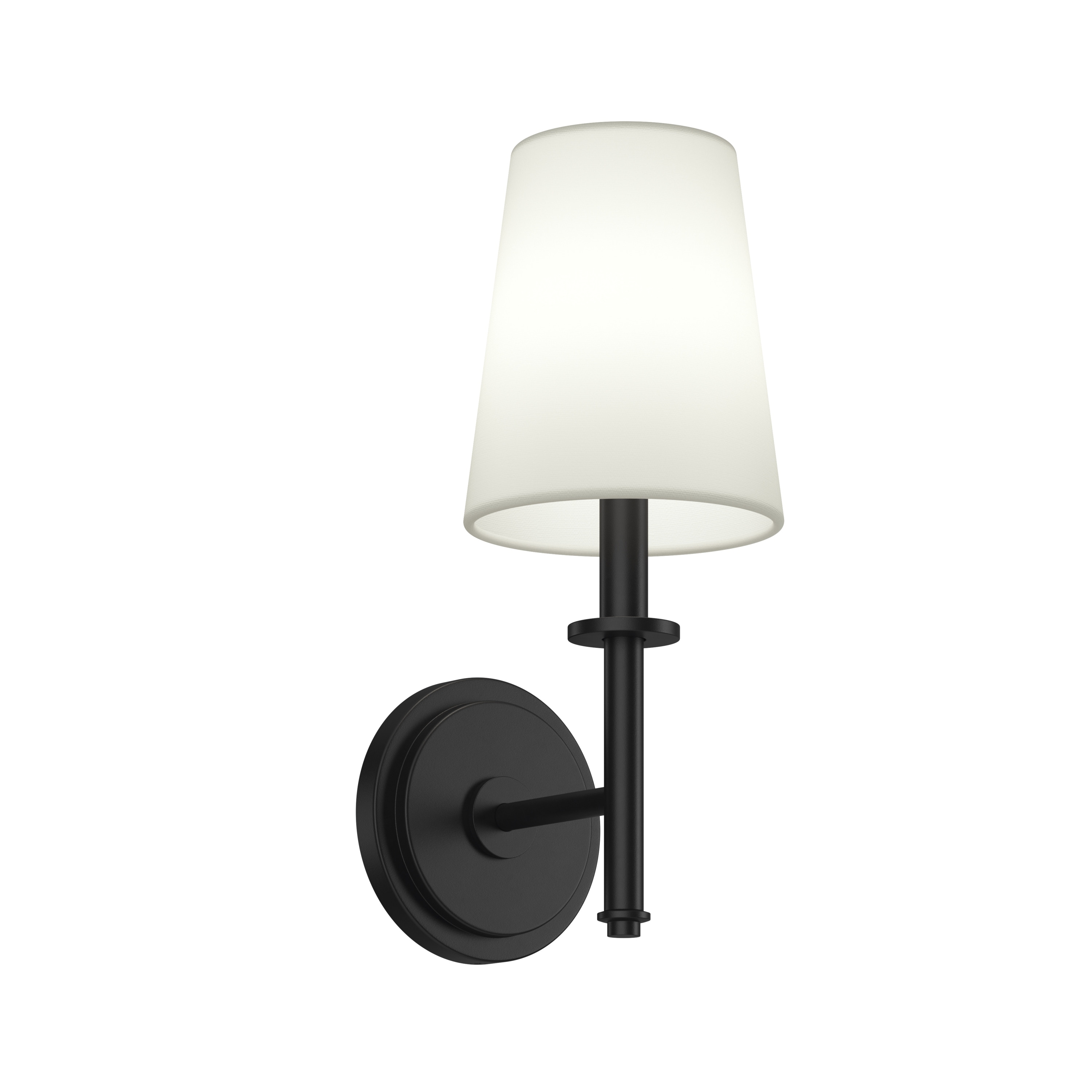 Kichler Lighting Kleine 1-Light Wall Sconce With White Linen Shade - 14