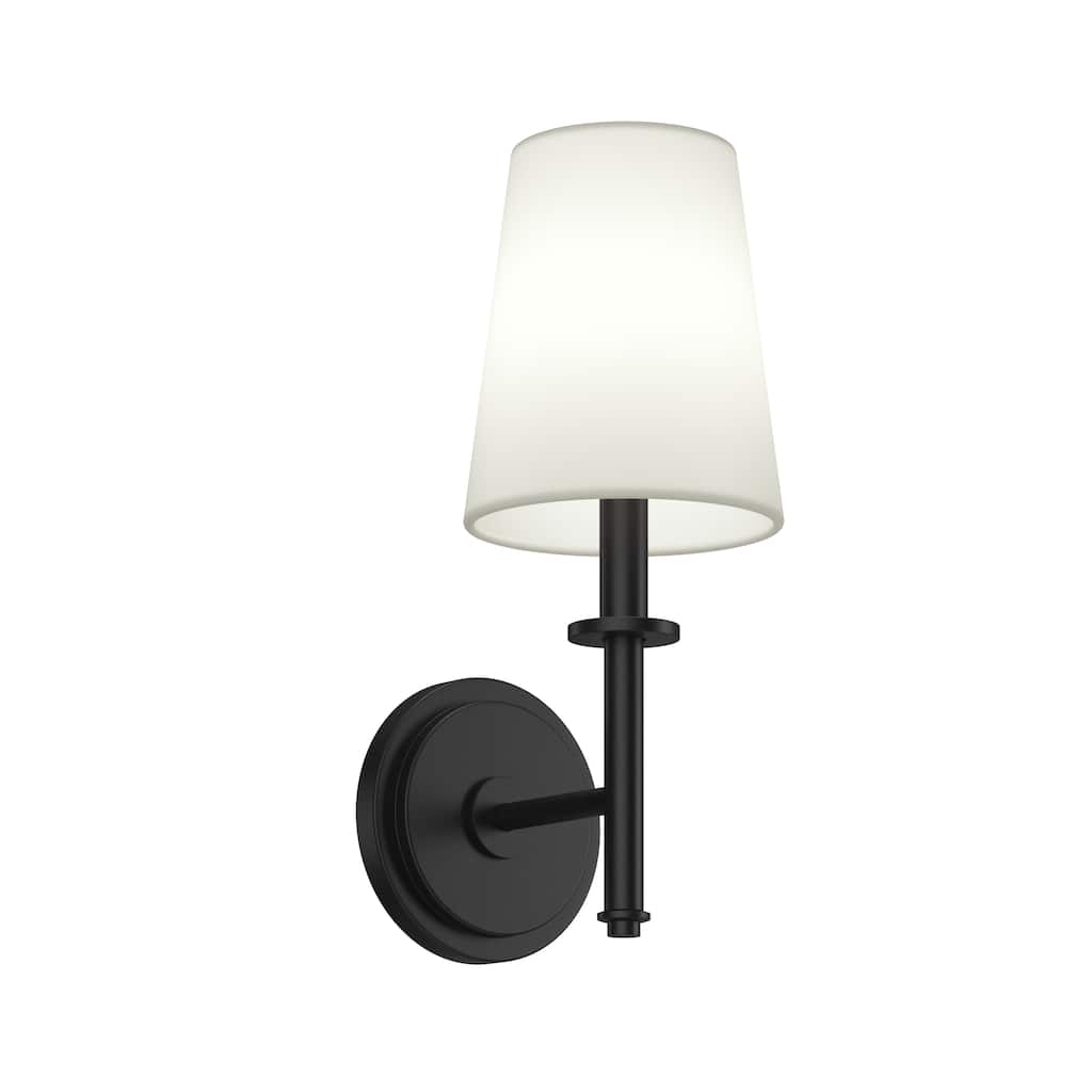 Kichler Lighting Kleine 1-Light Wall Sconce With White Linen Shade - 14
