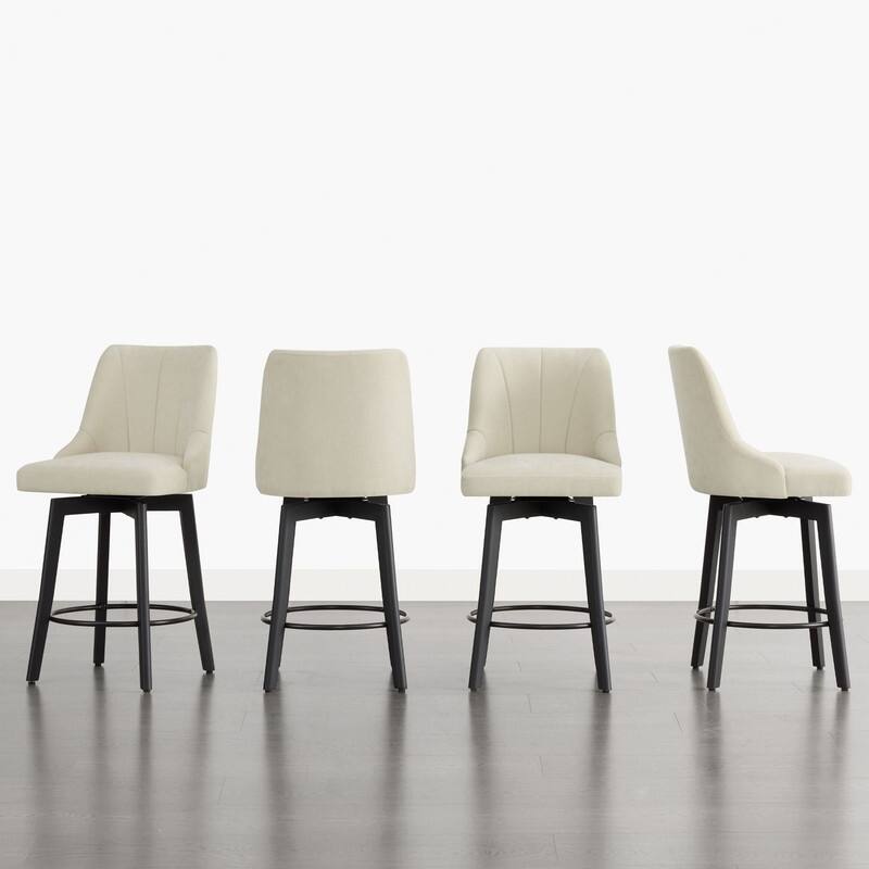 Spruce & Spring Modern Swivel Counter Height Bar Stool