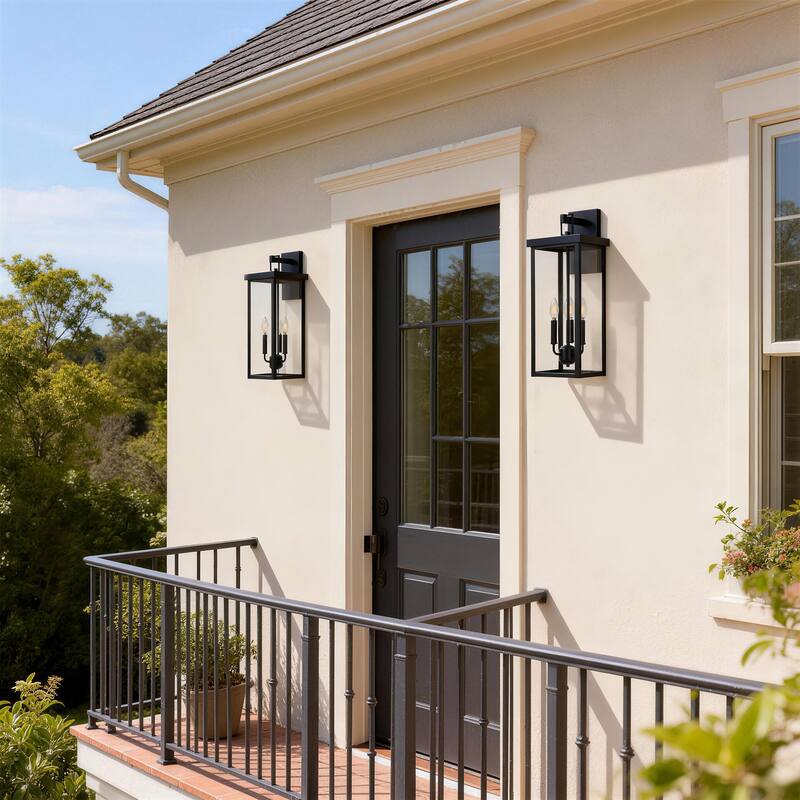 Outdoor Iron Rectangular Wall Light