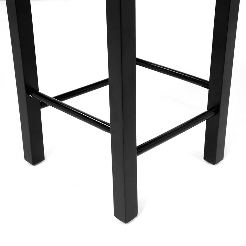 Gendt Industrial Walnut Wood 2-Tone 3-Piece Counter Height Table Set by Copper Grove