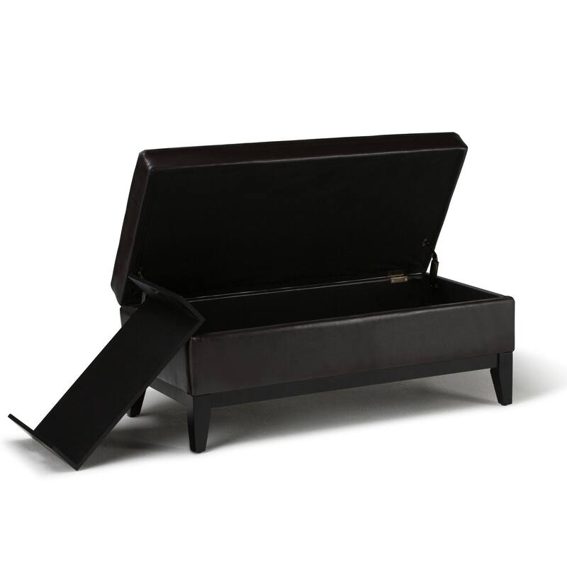 WYNDENHALL Jackson 42 inch Wide Rectangle Storage Ottoman