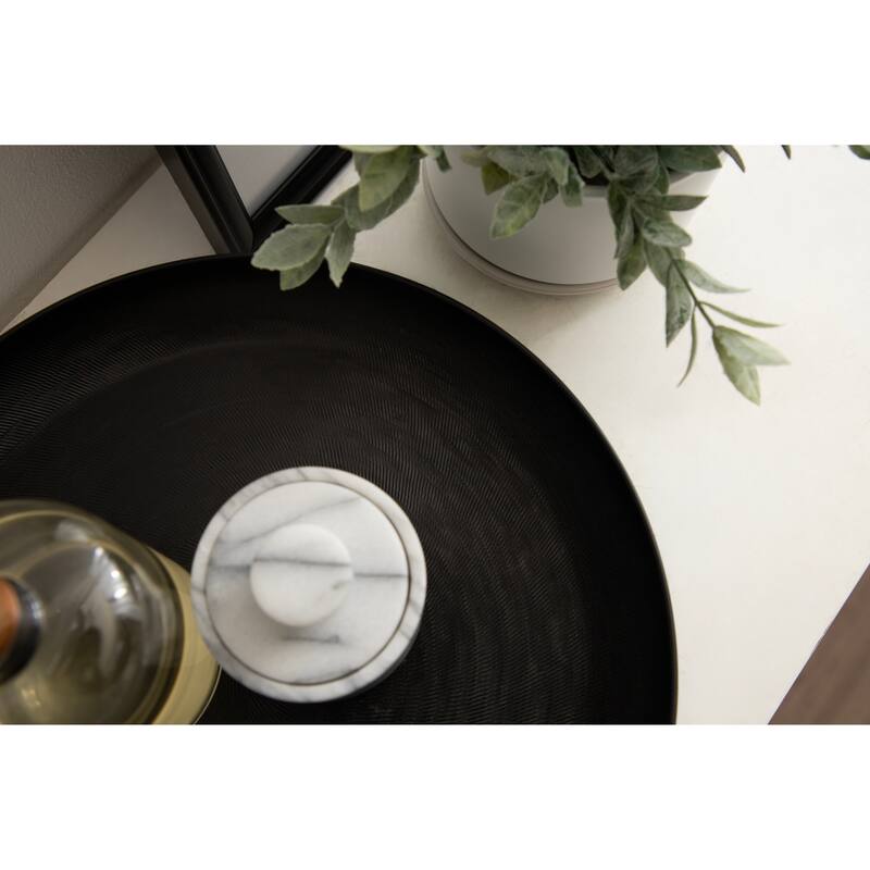 Kate and Laurel Stovring Round Lazy Susan Tray