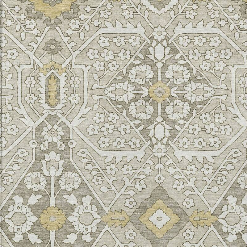 HomeRoots Floral Transitional Rectangle Outdoor Rug