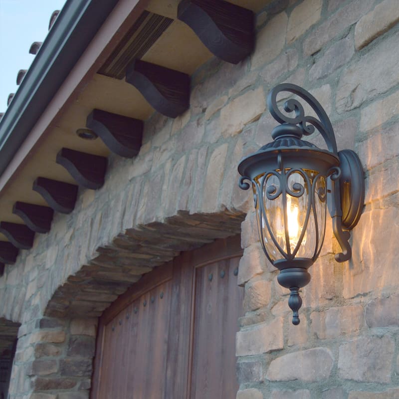 Macomber Matte Black Outdoor Wall Lantern - Matte Black