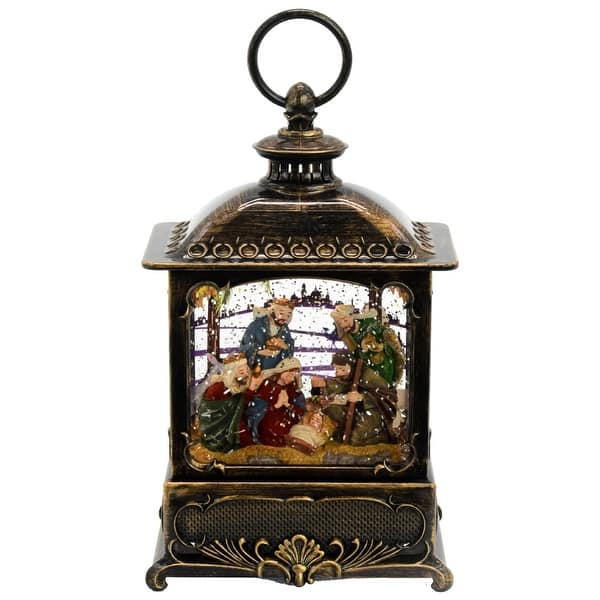 A&B Home Nativity and Three Kings LED Water Spinning Lantern - On Sale ...
