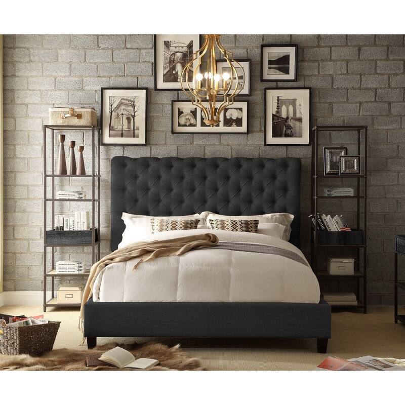 Vesta Chesterfield Tufted Upholstered Low Profile Standard Bed By Moser Bay