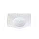 preview thumbnail 12 of 14, White Pedestal Sink Darbyshire Porcelain 34" Sink with 4" Centerset Faucet Holes and Overflow Renovators Supply