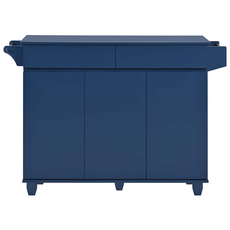 53.2'' Kitchen Island With Drop Leaf(no include stool)