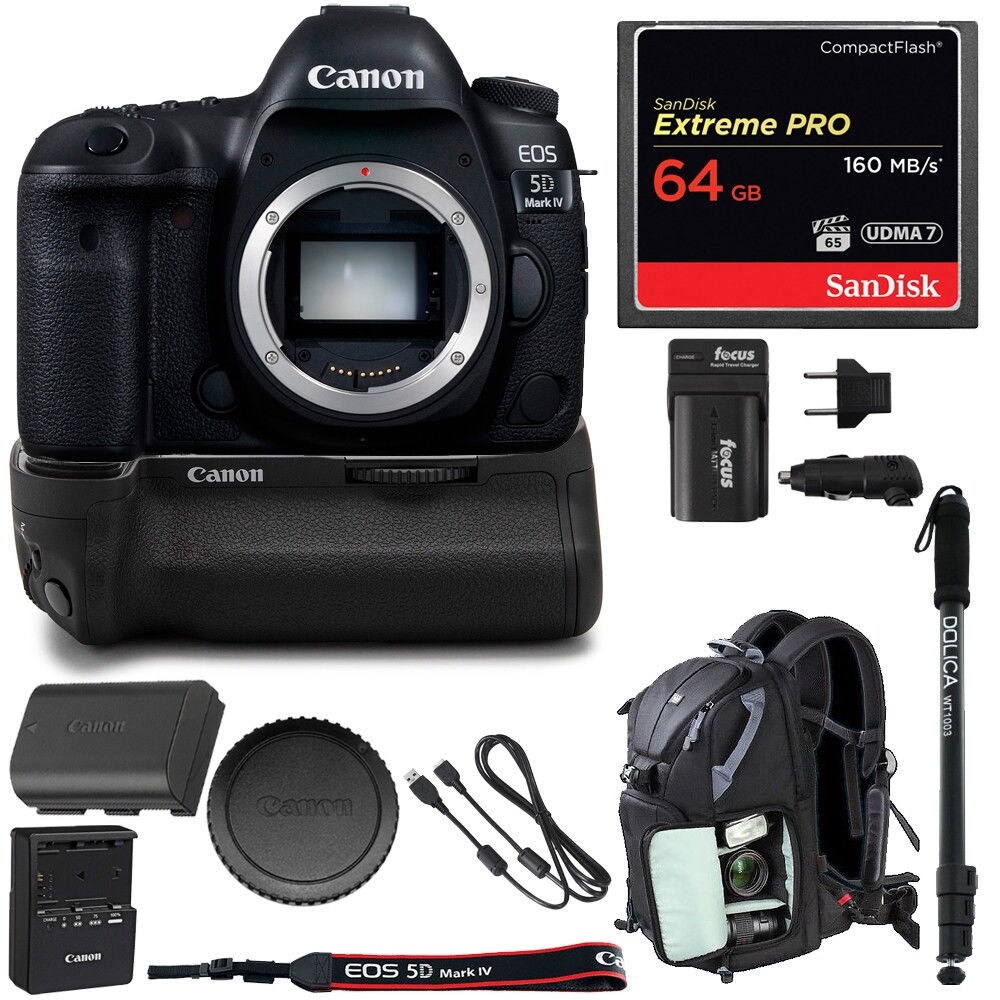 Shop Canon Eos 5d Mark Iv Dslr Camera Body Only W Battery Grip