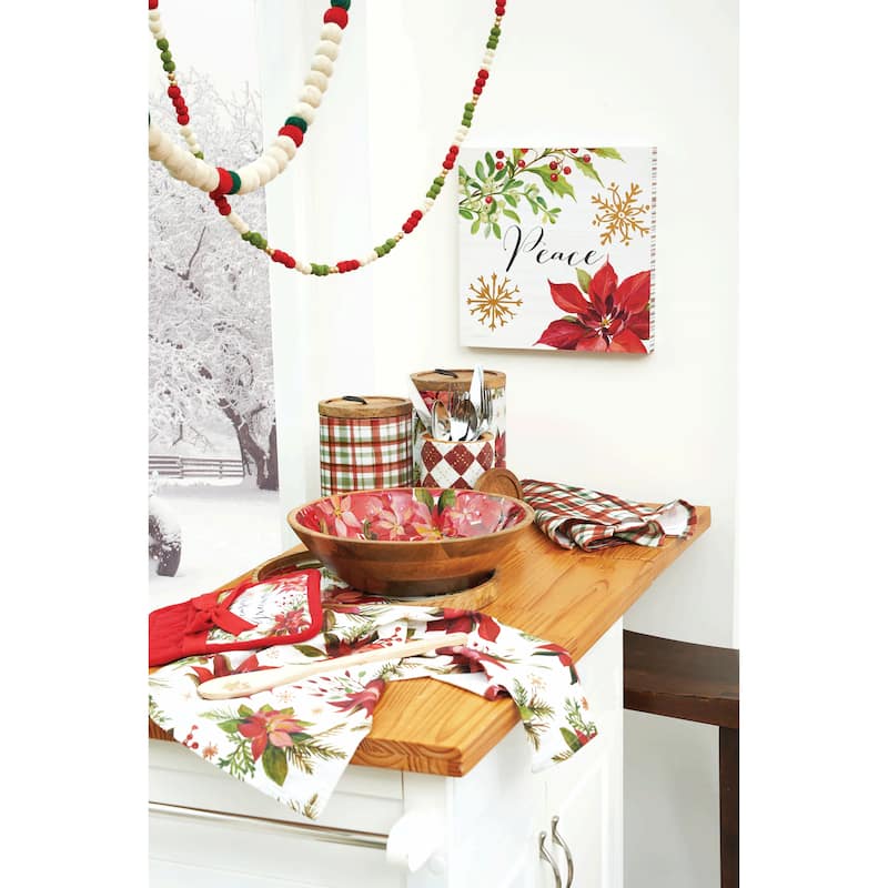 Poinsettia Christmas Hardboard Placemat S6