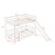 preview thumbnail 9 of 47, Elegant Twin Over Twin Bunk Bed with Low Slide, Built-in Ladder and Guardrails, Maximized Space, Solid Construction, White