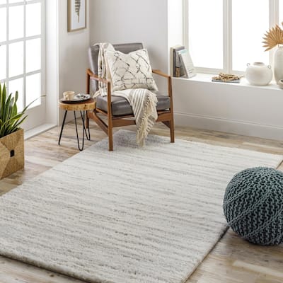 Livabliss Scandinavian Cloudy Shag Abstract Area Rug