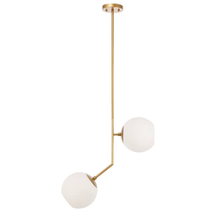 Bastina 20-Inch 1-DownLight Frosted Glass Pendant
