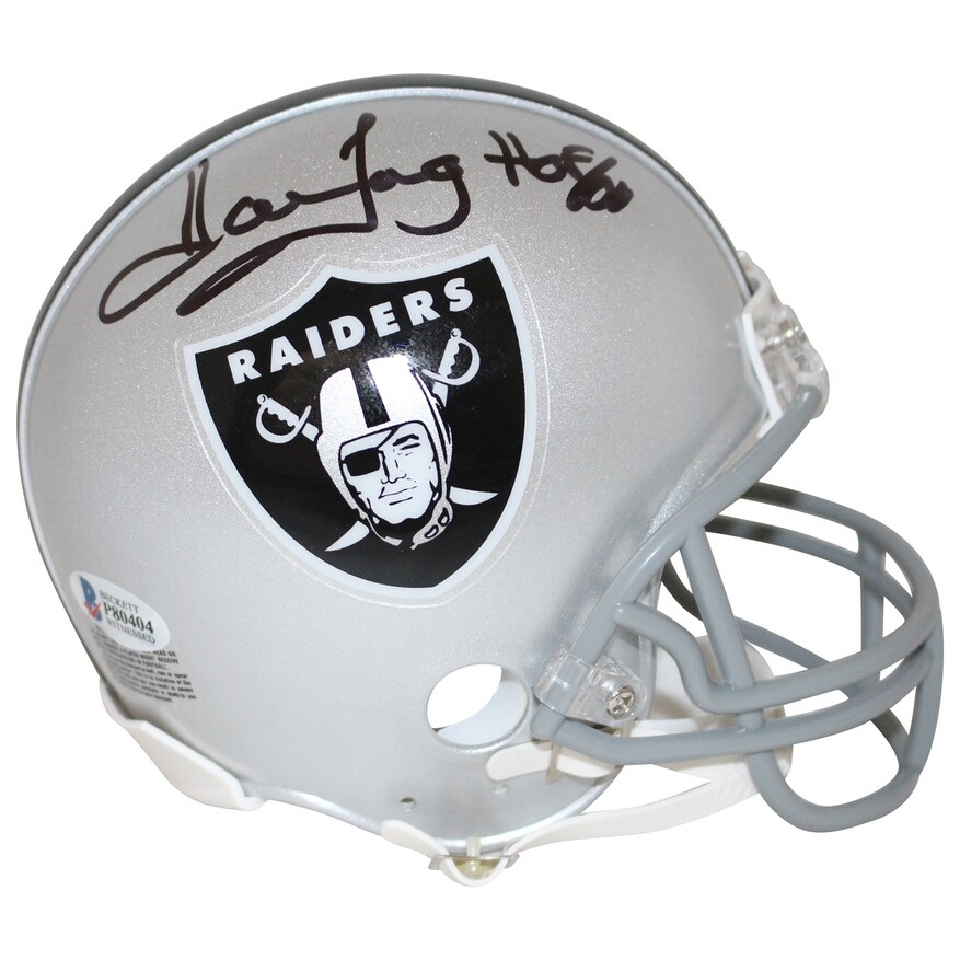 Shop Howie Long Autographedsigned Oakland Raiders Mini Helmet Hof Bas Black 5 X 8 Overstock 31770470