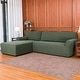 preview thumbnail 78 of 79, Subrtex 2-Piece L Shape Sofa Cover Stretch Sectional Left Chaise Cover