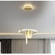 preview thumbnail 3 of 5, 1/2/3-Ring Modern LED Gold Dimmable Ceiling Light Aesthetics Island Pendant Lights