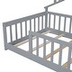 preview thumbnail 18 of 41, Simple wooden floor bed with guard rails